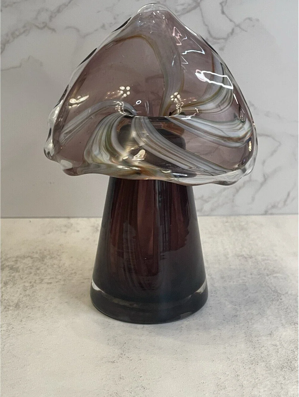Vtg Jack In The Pulpit Style Vase Handmade Genuine Lead Crystal 6